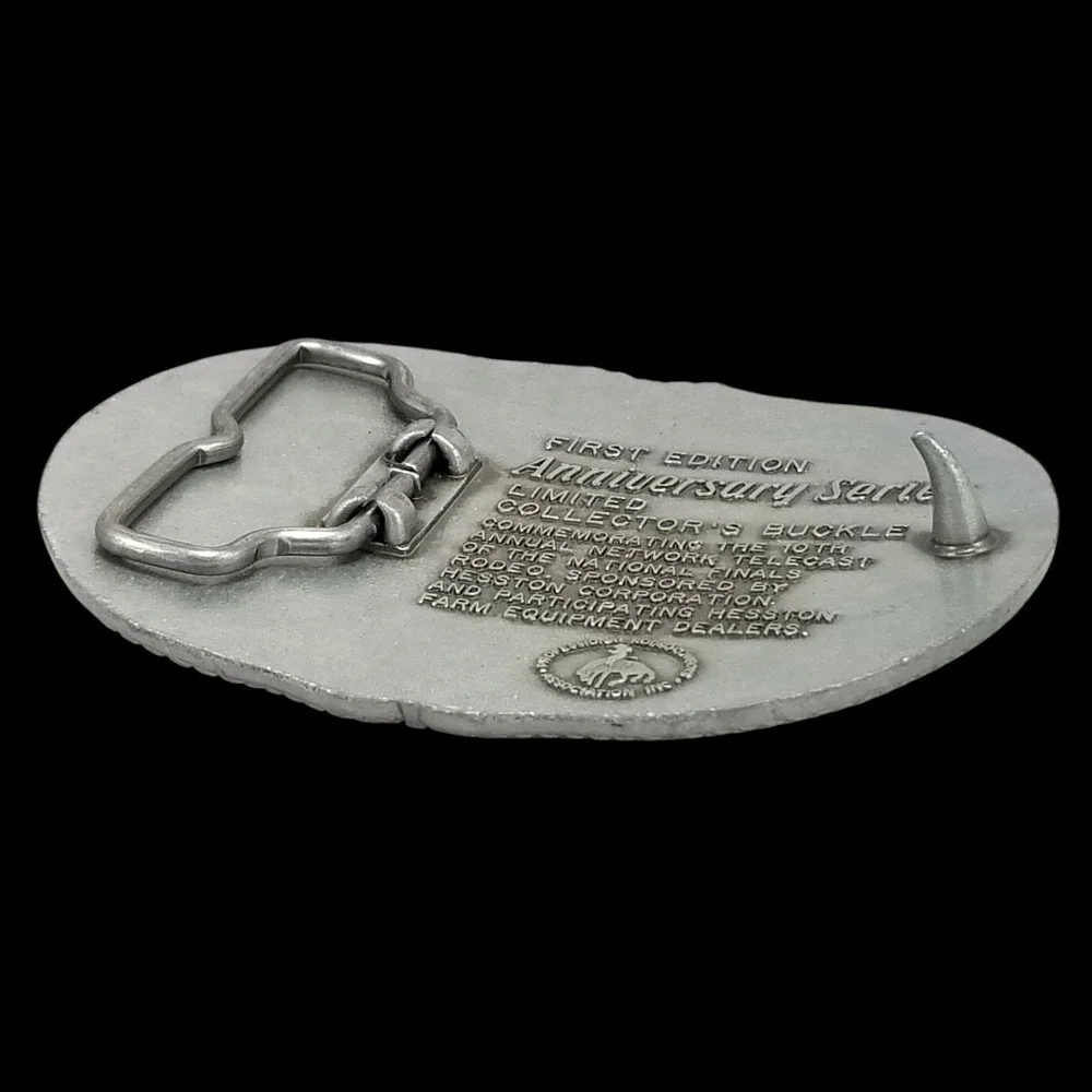 NFR HESSTON 25th Anniversary Series Rodeo Belt Buckle Limited Edition 1959‎ 1983